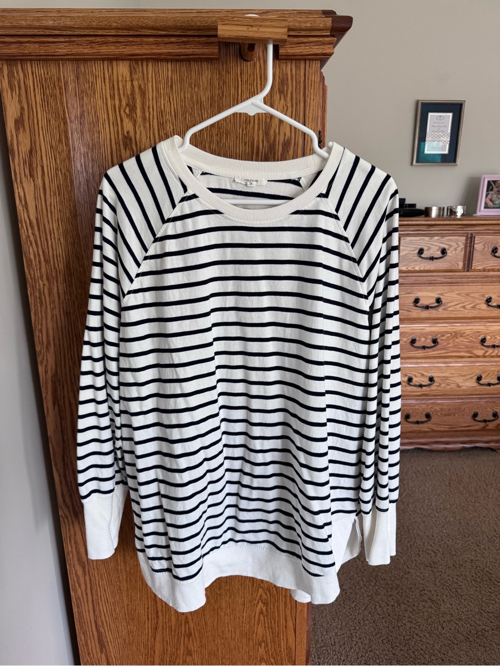 Maurices White and Navy Sunhaven Top (2)